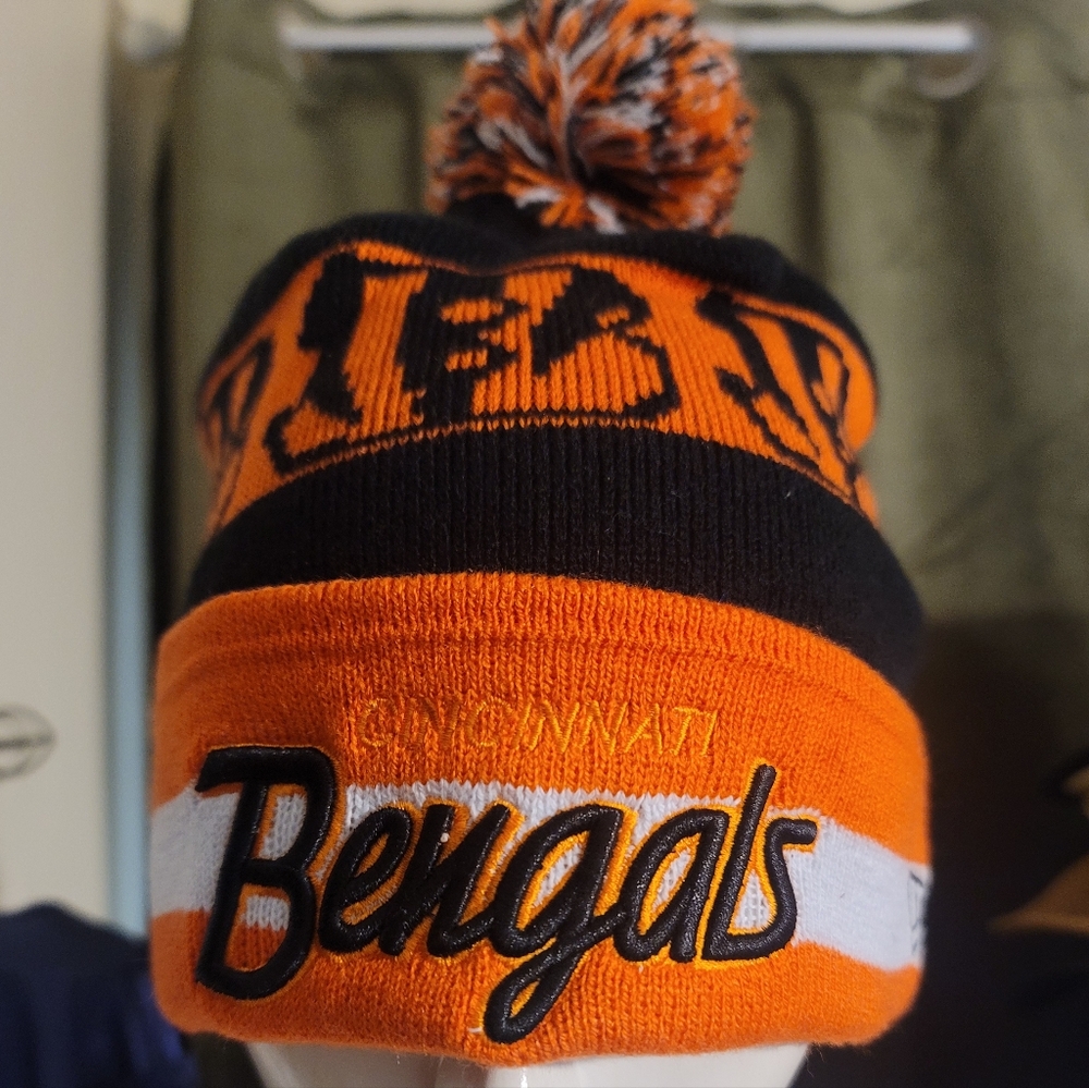 🔥SALE New Era Cincinnati Bengals Beanie - Orange and Black